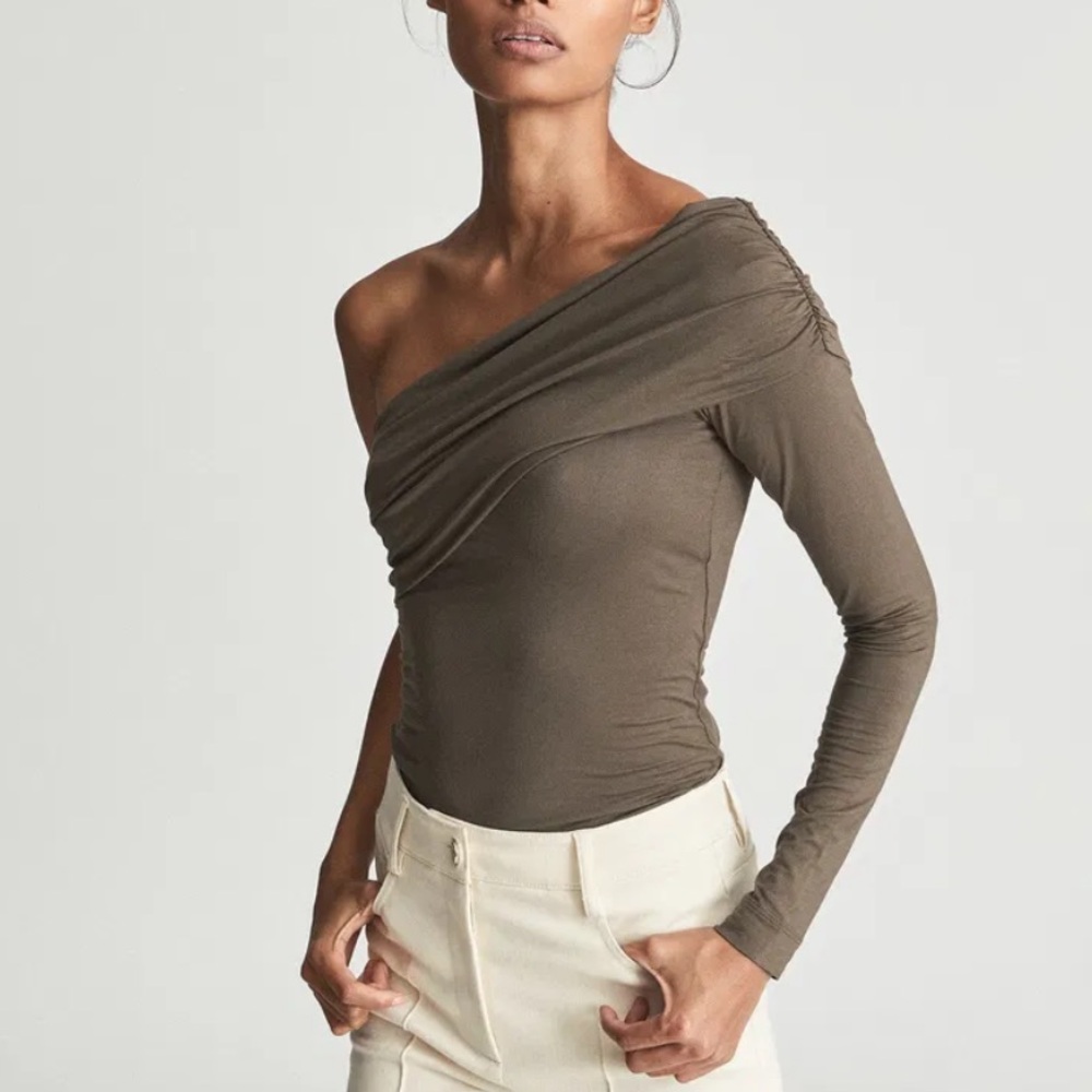 Reiss One-Shoulder Top